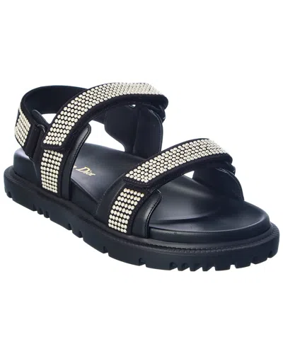 Dior Act Leather Sandal In Black