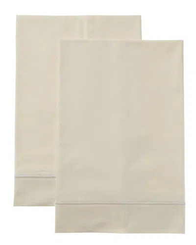 Frette One Bourdon Ivory Pillowcase Set In Nocolor