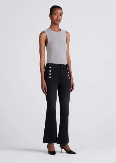 Derek Lam Dressing Gownrtson Flare Trouser In Black