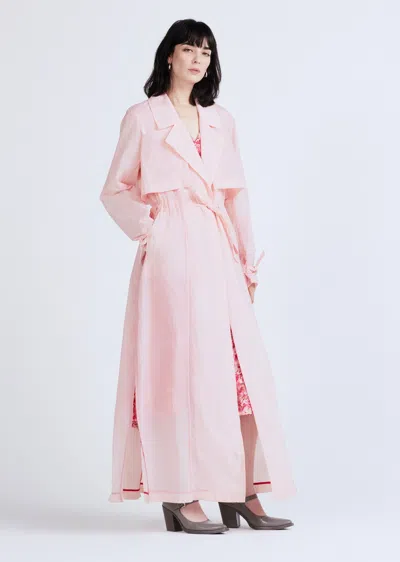 Derek Lam Lexis Trench Coat In Pink