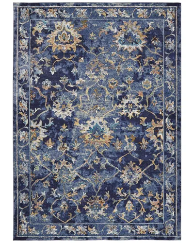 Lr Home Gala Contemporary Rug In Blue