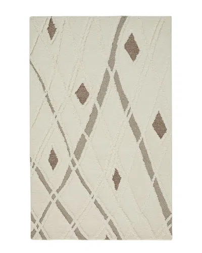 Verlaine Elika Moroccan Wool Tufted Accent Rug In Ivory