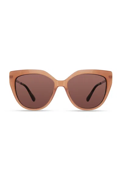 Derek Lam Campbell Cat Eye Oversized Sunglasses In Brown