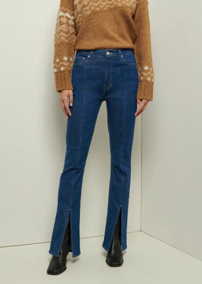 Derek Lam Lucia Front Slit Jeans In Blue
