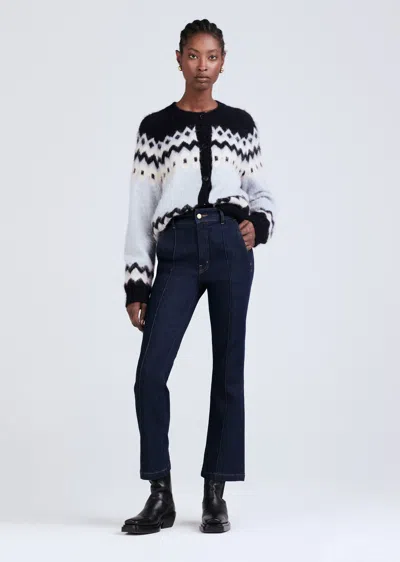 Derek Lam Delilah Tailored Crop Flare Jeans In Blue