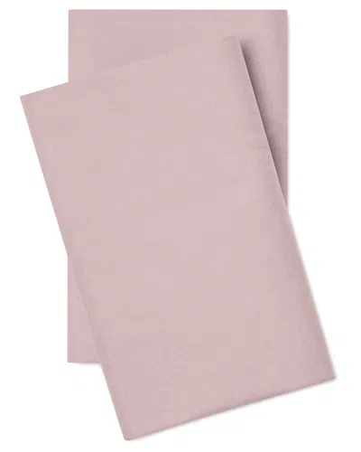 Pillow Gal Classic Cool & Crisp 100% Cotton Percale Pillow Case Set In Pink