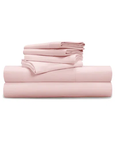 Pillow Gal Luxe Soft & Smooth 100% Tencel 6-piece Sheet Set In Pink