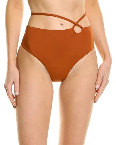 Weworewhat Strappy Tie Bottom In Brown