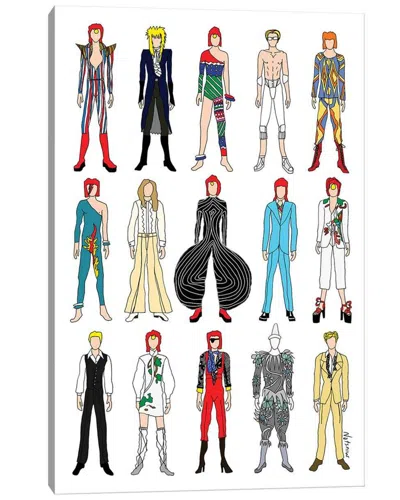 Icanvas The Many Outfits Of Bowie Wall Art In Multi