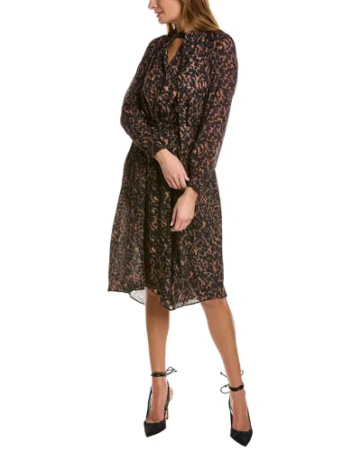 Allsaints Nina Torto Linen-blend Maxi Dress In Brown