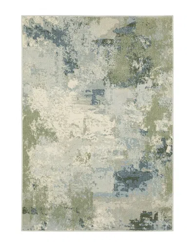 Stylehaven Barrett Contemporary Abstract Cut Pile Rug In Blue
