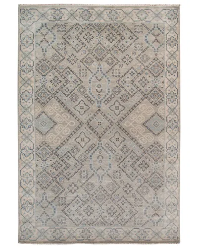 Ar Rugs Drayer Hand-knotted Rug In Silver