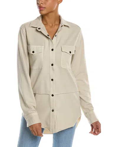 Wildfox Joan Shirt Jacket In White