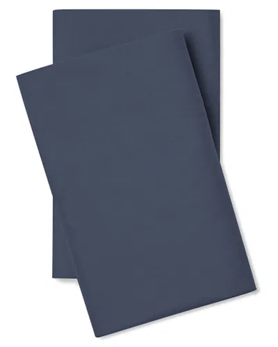 Pillow Guy Classic Cool & Crisp 100% Cotton Percale Pillow Case Set In Blue
