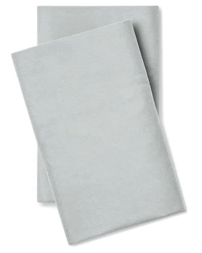 Pillow Guy Classic Cool & Crisp 100% Cotton Percale Pillow Case Set In Grey