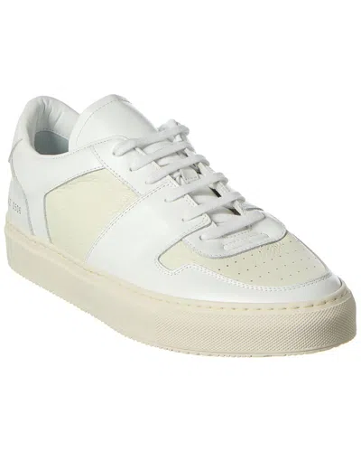 Common Projects Decades Low Leather Sneaker In White