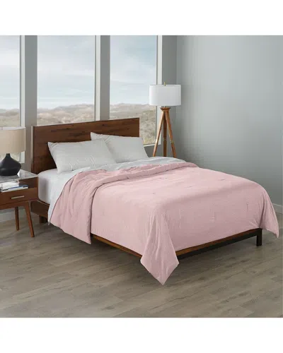Ella Jayne Cooling Jersey Fabric Down-alternative Comforter In Pink