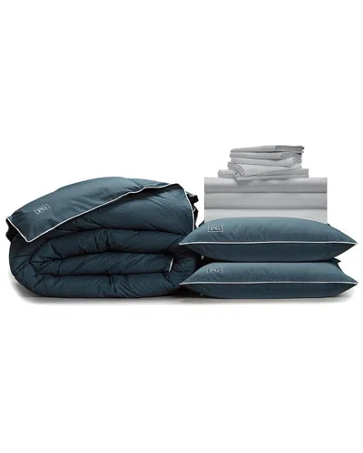 Pillow Guy Luxe Soft & Smooth 100% Tencel, Down-alternative Perfect Bedding Bundle In Grey