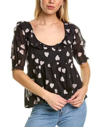 Auguste Lovers Cupid Blouse In Black