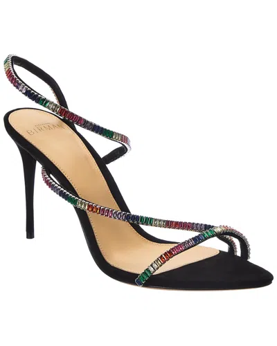 Alexandre Birman Polly Suede Sandal In Black