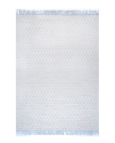 Nuloom Handmade Edris Tassel Rug Wool-blend Rug In Blue
