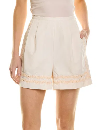 Joie Moree Linen-blend Short In Pink