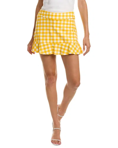 Jude Connally Courtney Mini Skirt In Yellow