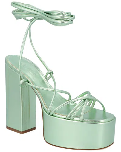 Paris Texas Malena Leather Sandal In Green