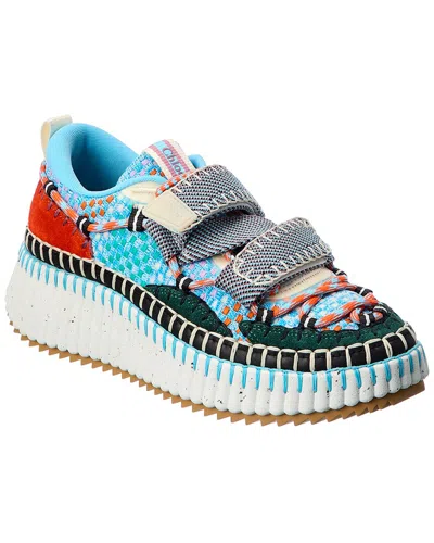 Chloé Nama Slip-on Sneakers Multicolor In Blue