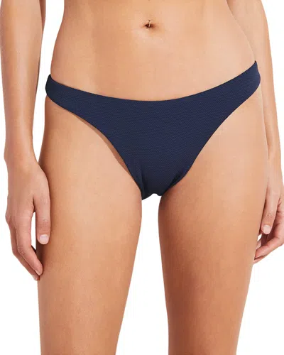 Eberjey Pique Dree Bikini Bottom In Nocolor