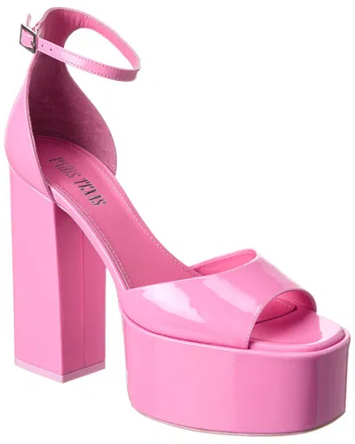 Paris Texas Tatiana Patent Platform Sandal In Pink