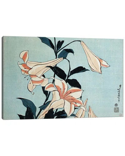 Icanvas Trumpet Lilies By Katsushika Hokusai