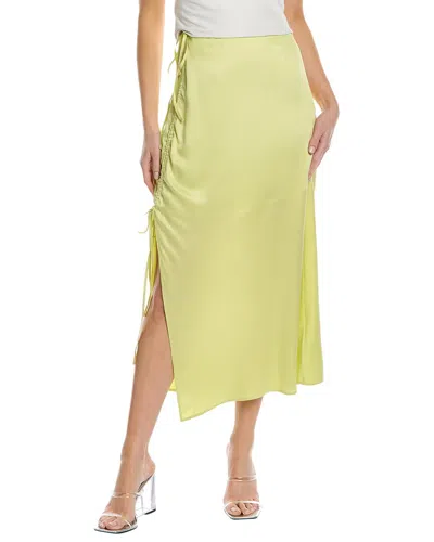 Nicholas Lia Silk Midi Skirt In Green