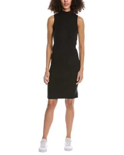 Atm Anthony Thomas Melillo Mock Neck Midi Dress In Black