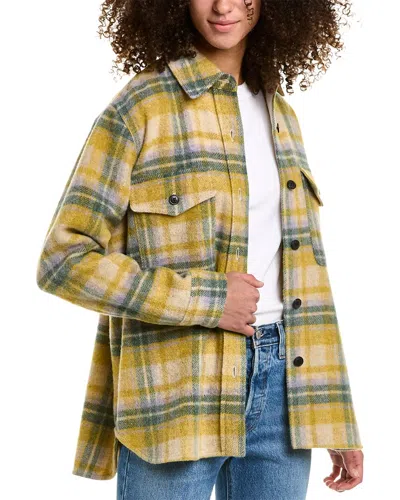 Isabel Marant Ãtoile Faxon Wool-blend Jacket In Yellow