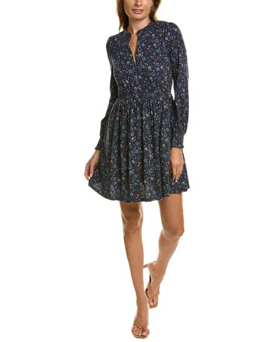 Boden Smocked Jersey Shirtdress In Blue
