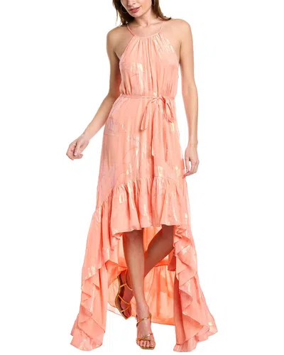 Ramy Brook Sophia Silk-blend Maxi Dress In Pink