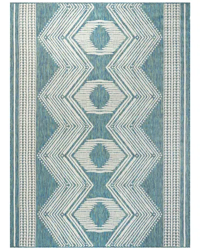 Nuloom Ranya Tribal Indoor/outdoor Polypropylene & Polyester Area Rug In Green