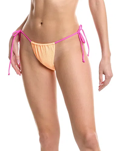 Vyb Dia Tanga String Bikini Bottom In Orange