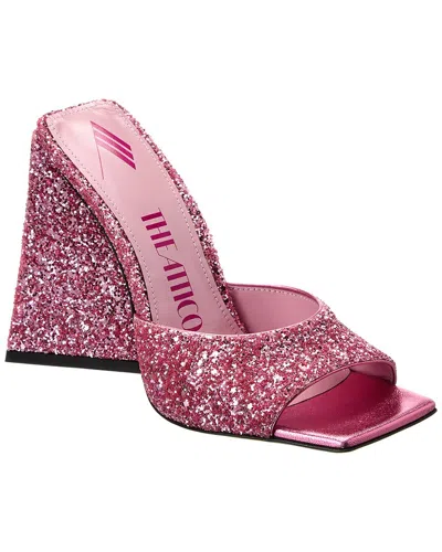 Attico Devon Glitter Sandal In Pink