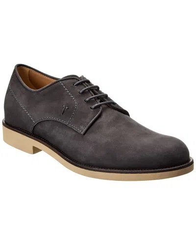 Tod's Leather Derby In Grey