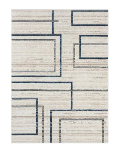 Lr Home Beaux Geometric Area Rug In Blue