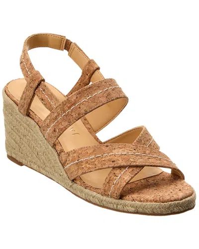 Jack Rogers Polly Cork Mid Wedge Sandal In Brown