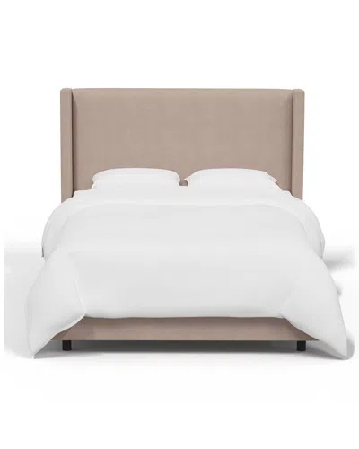 Skyline Furniture Upholstered Bed Linen In Grey