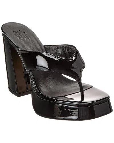 Gia Borghini Gia 17 Patent Platform Sandal In Black
