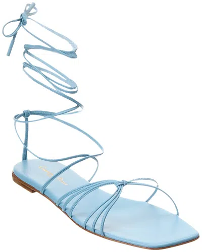 Gianvito Rossi Sylvie Leather Sandal In Blue