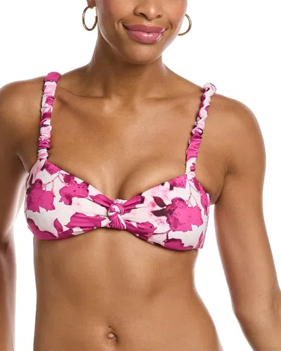 Splendid Scrunch Strap Bandeau Top In Pink