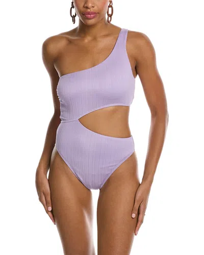 Splendid One-shoulder One-piece In Purple