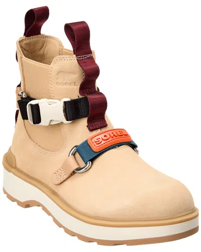 Sorel Hi-line Eq Chelsea Leather Boot In Brown