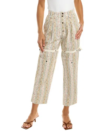 Etro Relaxed Pleated Trouser In White
